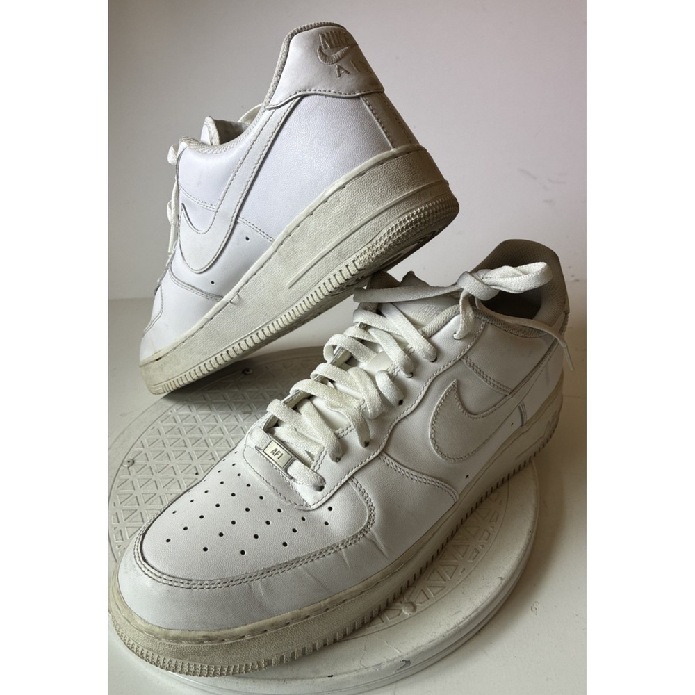 Nike Air Force 1 Low 19 Triple White Mens Sz 13 Sneakers 315122-111